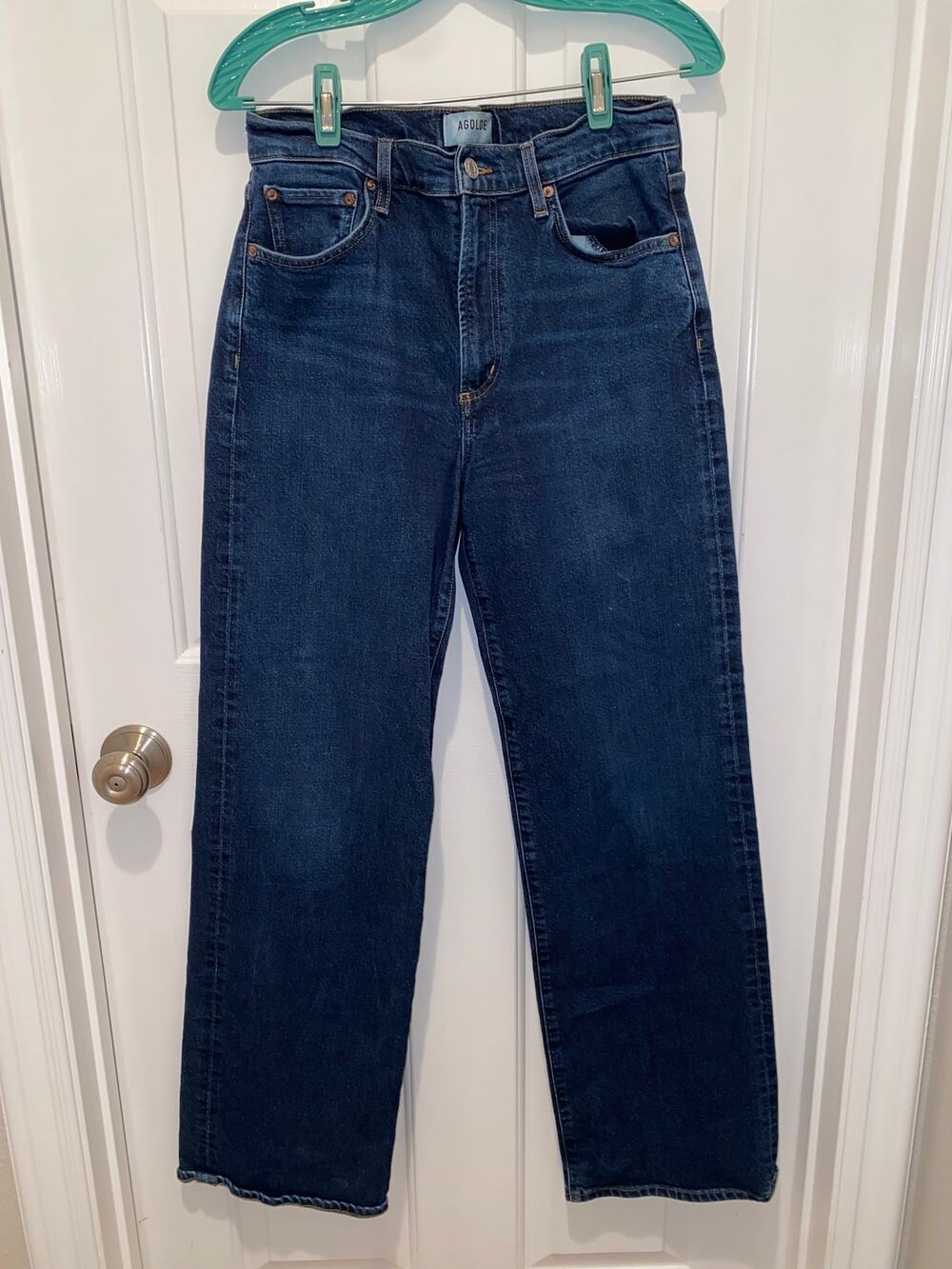 AGOLDE Harper Wide Straight Jean Dark Wash Style A9153-3026 Size 28